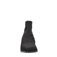 Stivaletti in tessuto elastico e inserti in pelle 