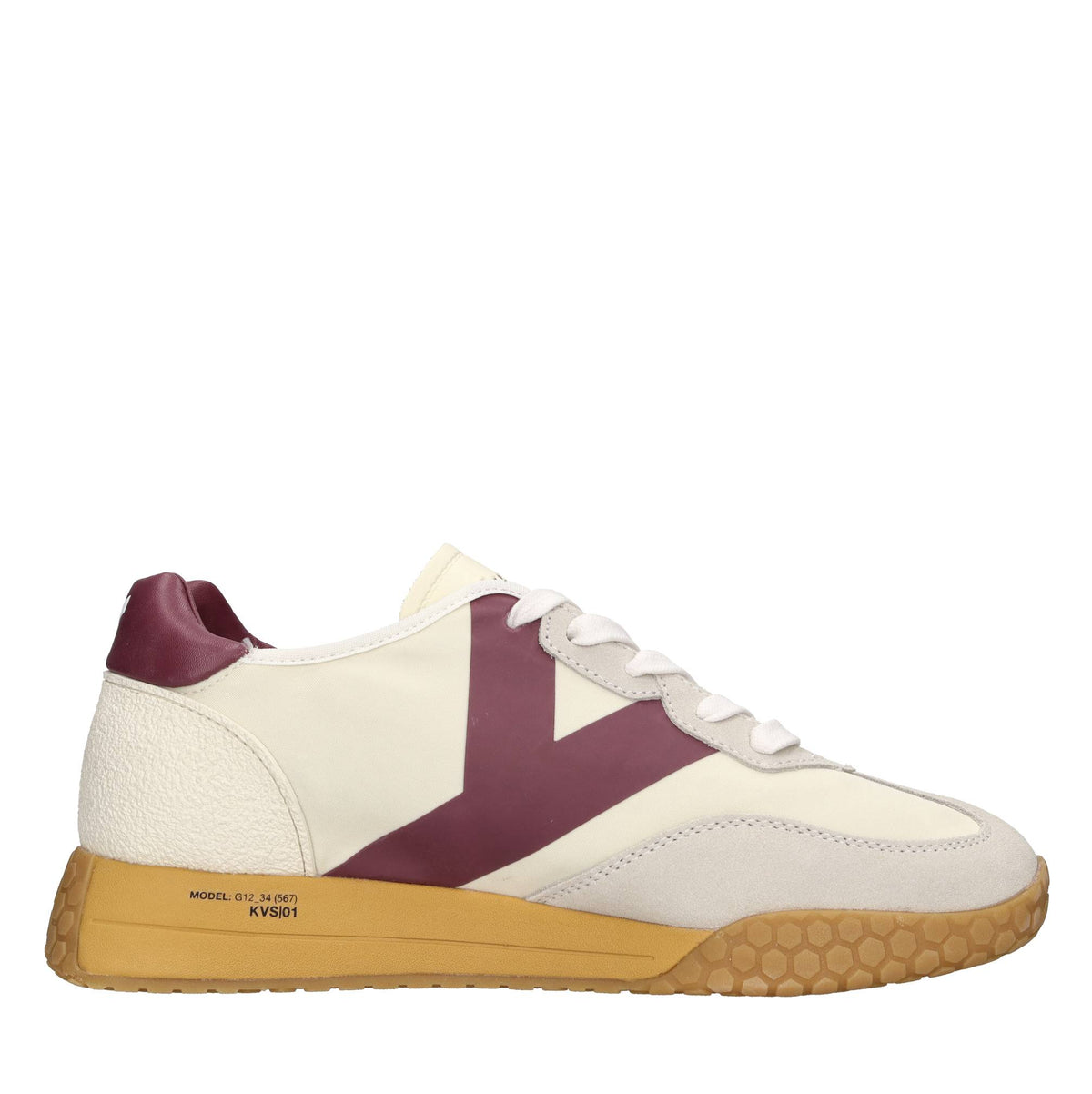 Sneakers in camoscio e tessuto 