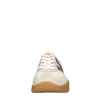 Sneakers in camoscio e tessuto 