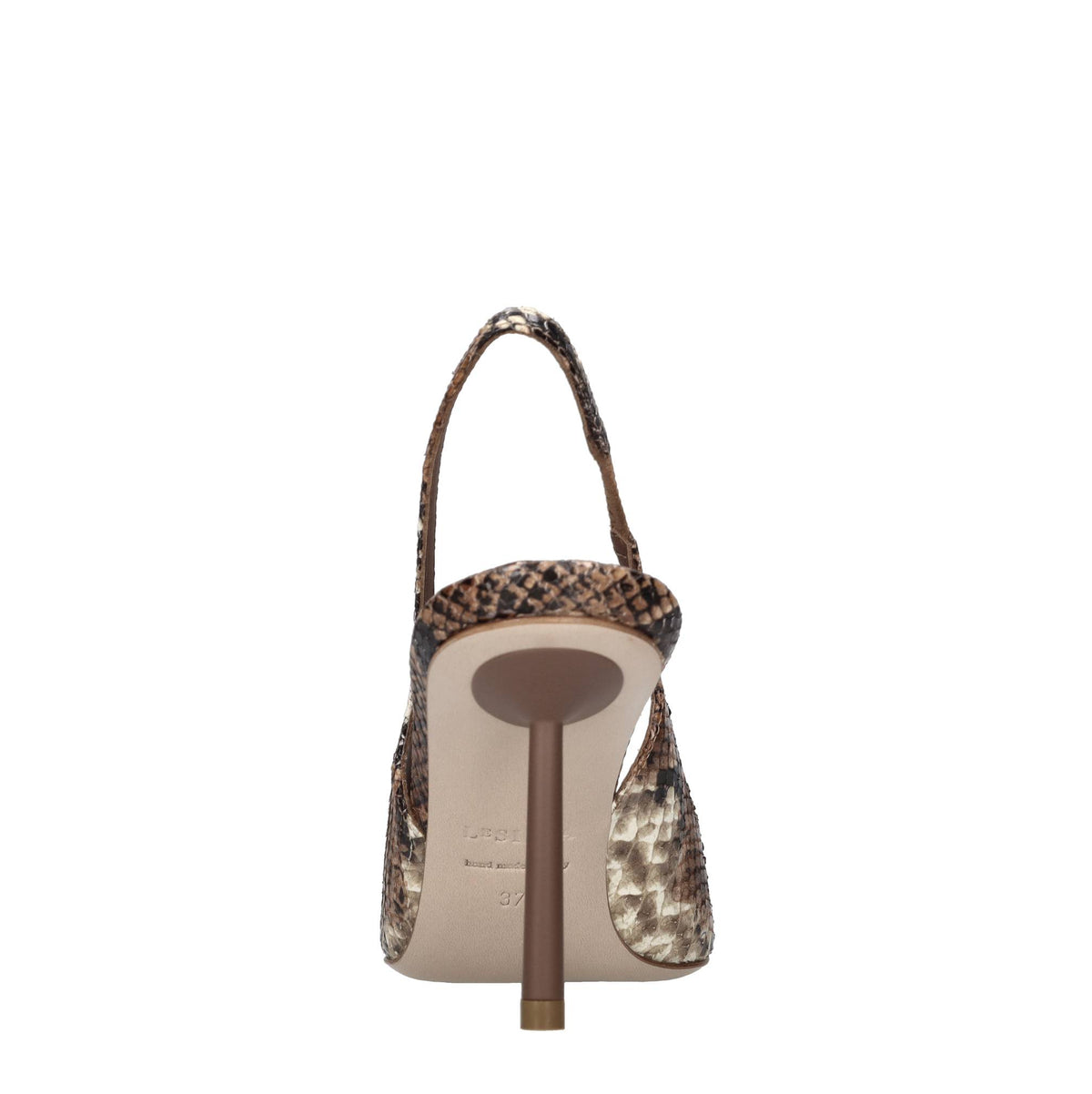 Décoletté slingback modello BELLA in pelle stampa pitone 