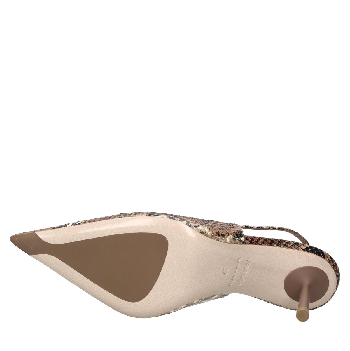 Décoletté slingback modello BELLA in pelle stampa pitone 