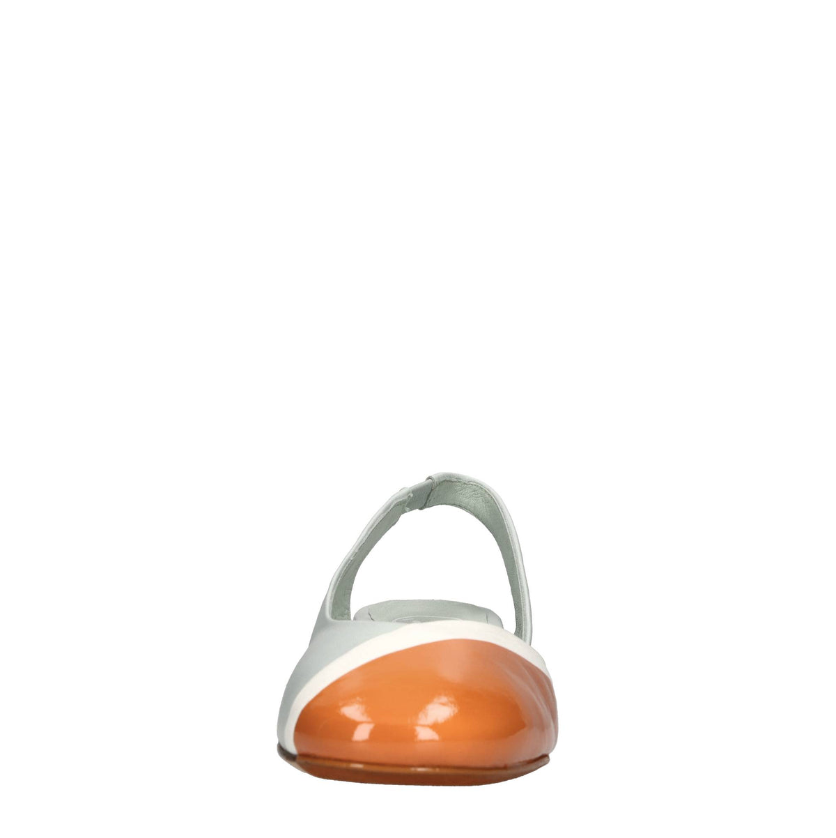 Décolleté slingback in pelle 