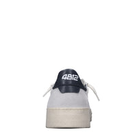 Sneakers in pelle e tessuto 