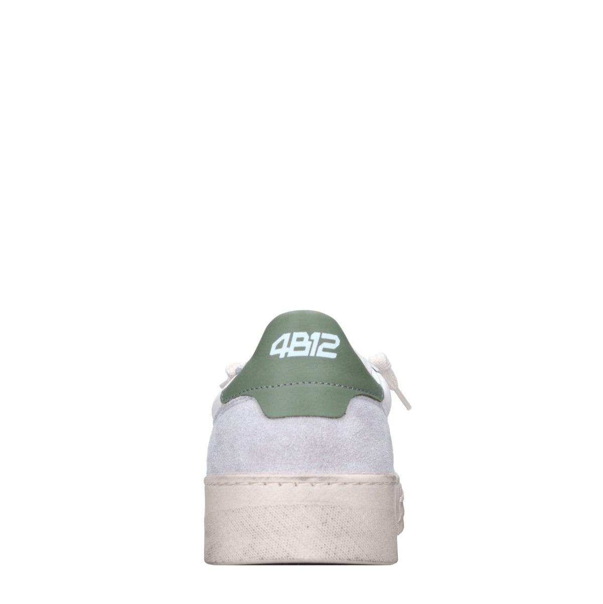 Sneakers in pelle e tessuto 
