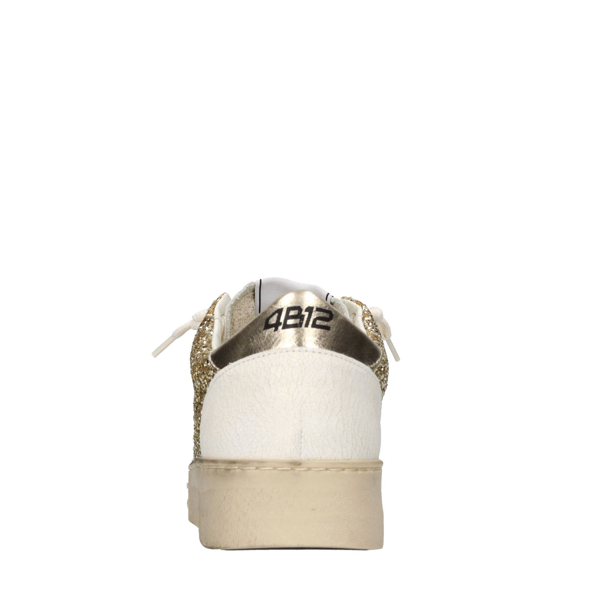 Sneakers in pelle e glitter 