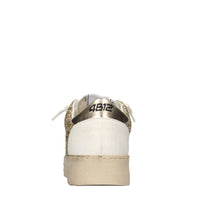 Sneakers in pelle e glitter 