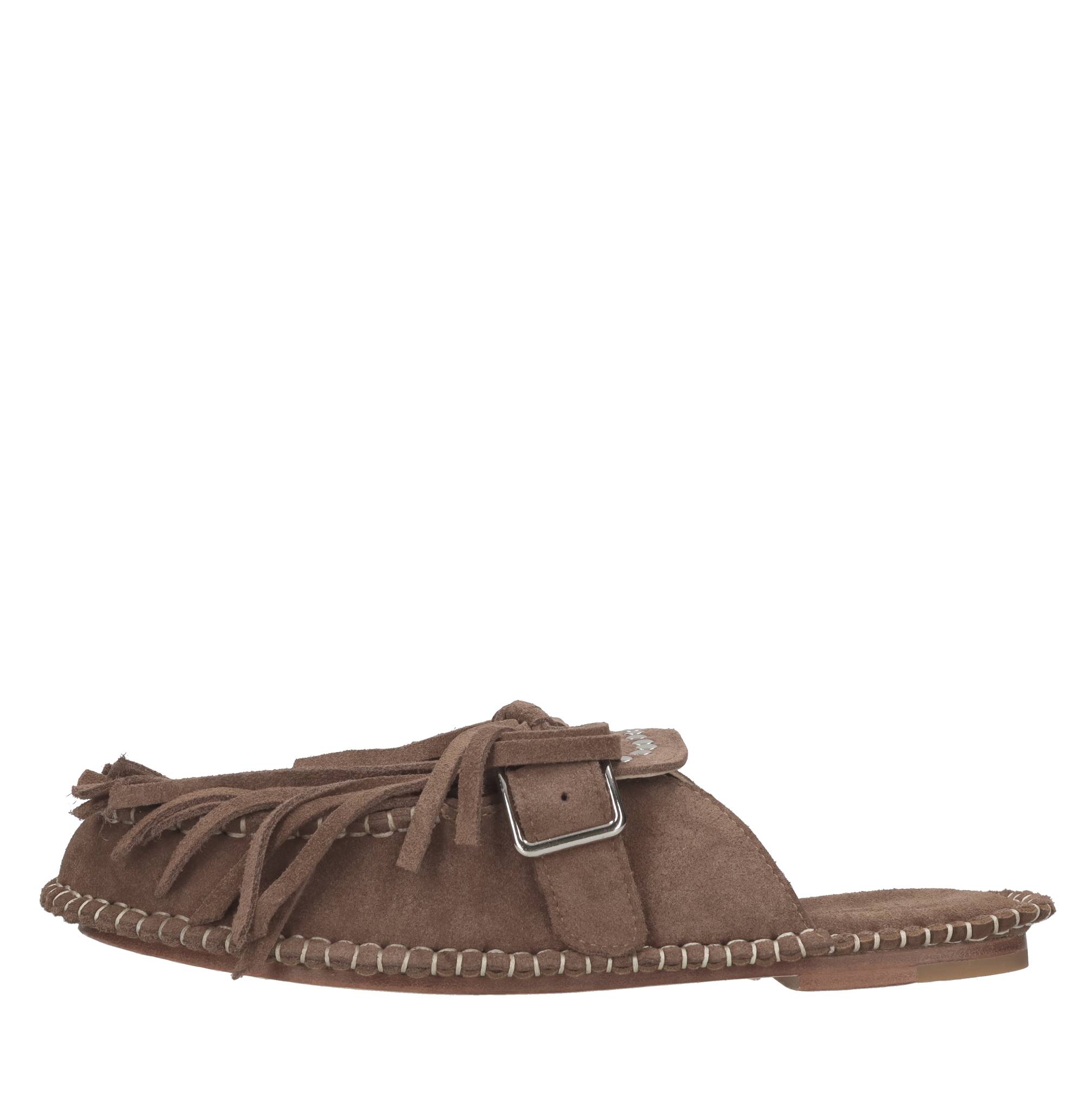 Sabot in camoscio 