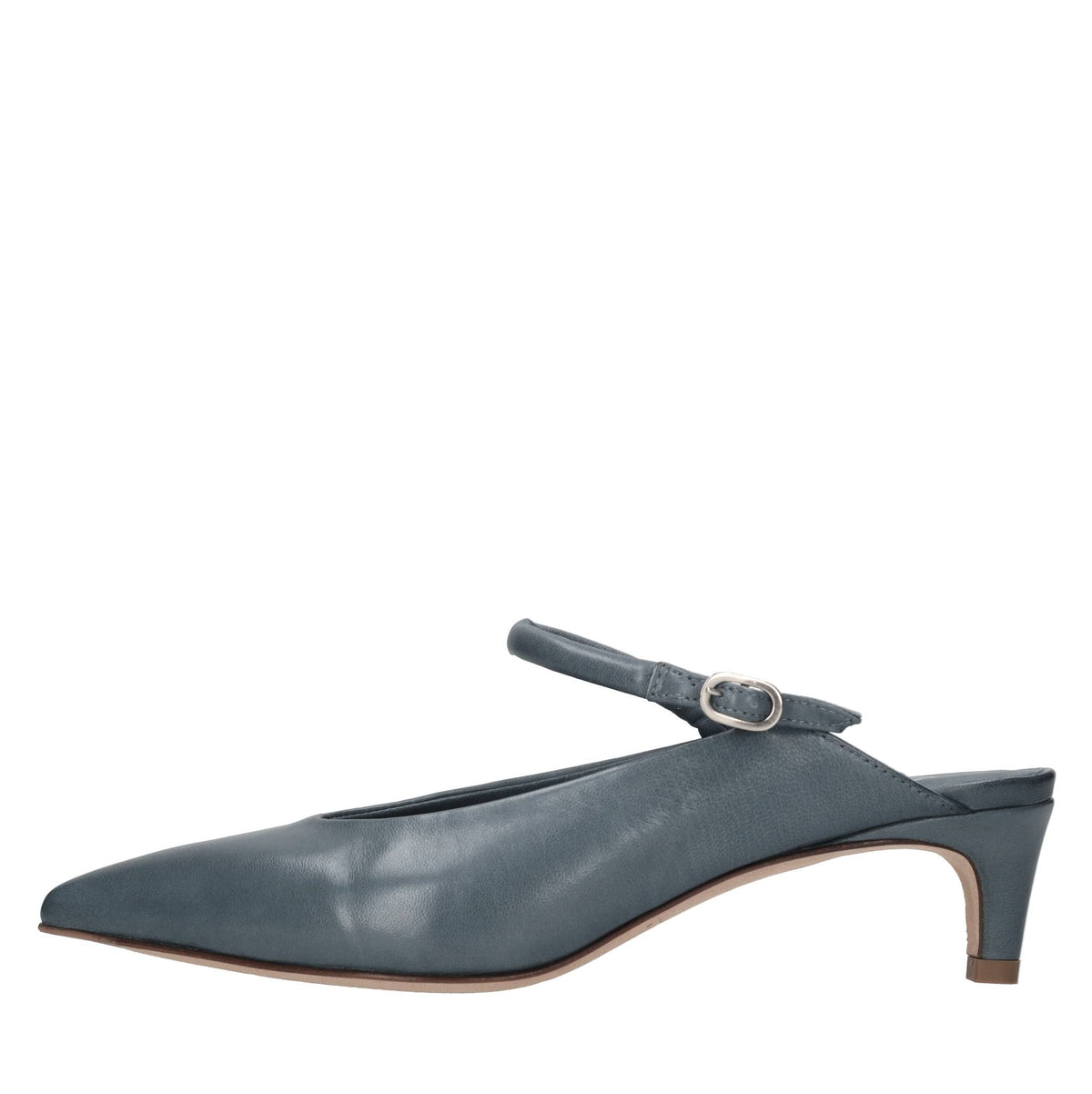 Décolleté slingback in pelle 