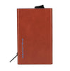 PIQUADRO Leather and metal wallet