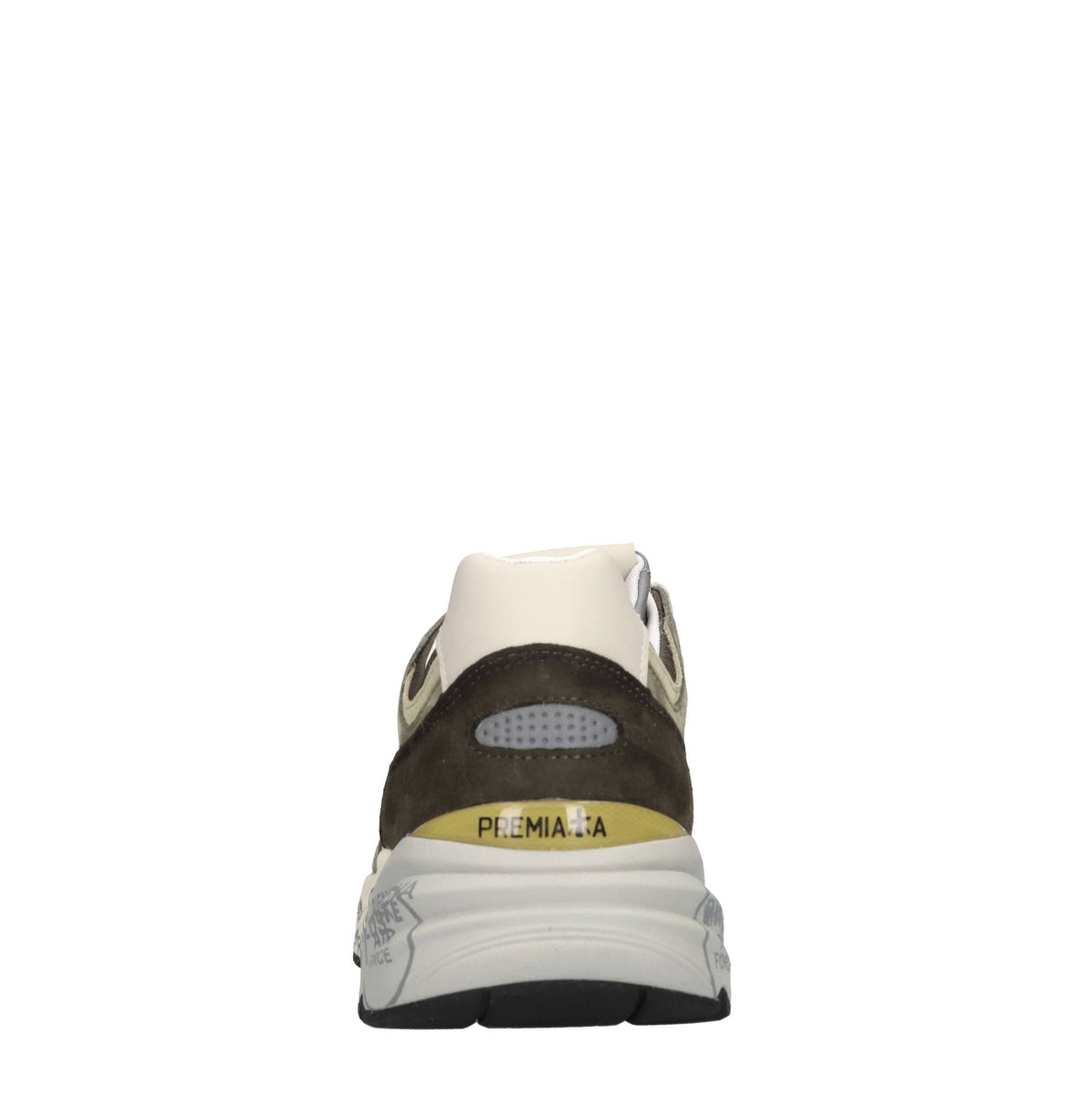 Sneakers in pelle ecopelle e tessuto 