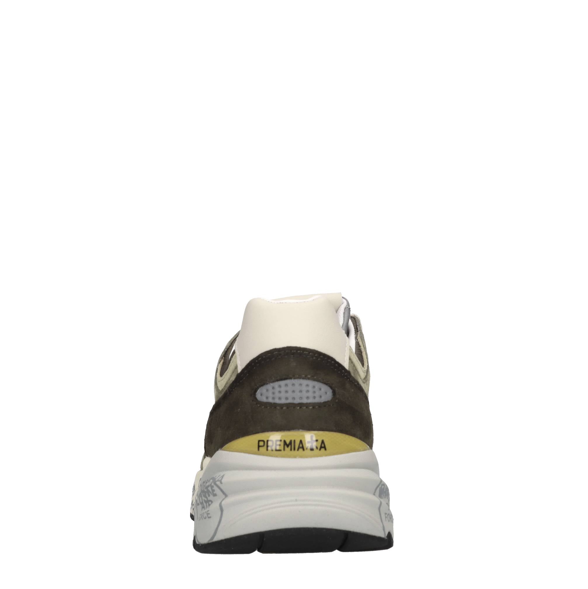 Sneakers in pelle ecopelle e tessuto 