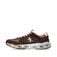 Sneakers in pelle ecopelle e tessuto 