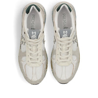 Sneakers in pelle ecopelle e tessuto 