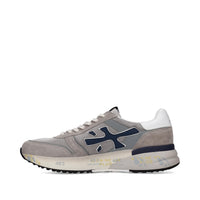 Sneakers in pelle ecopelle e tessuto 