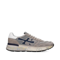 Sneakers in pelle ecopelle e tessuto 