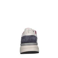 Sneakers in pelle ecopelle e tessuto 