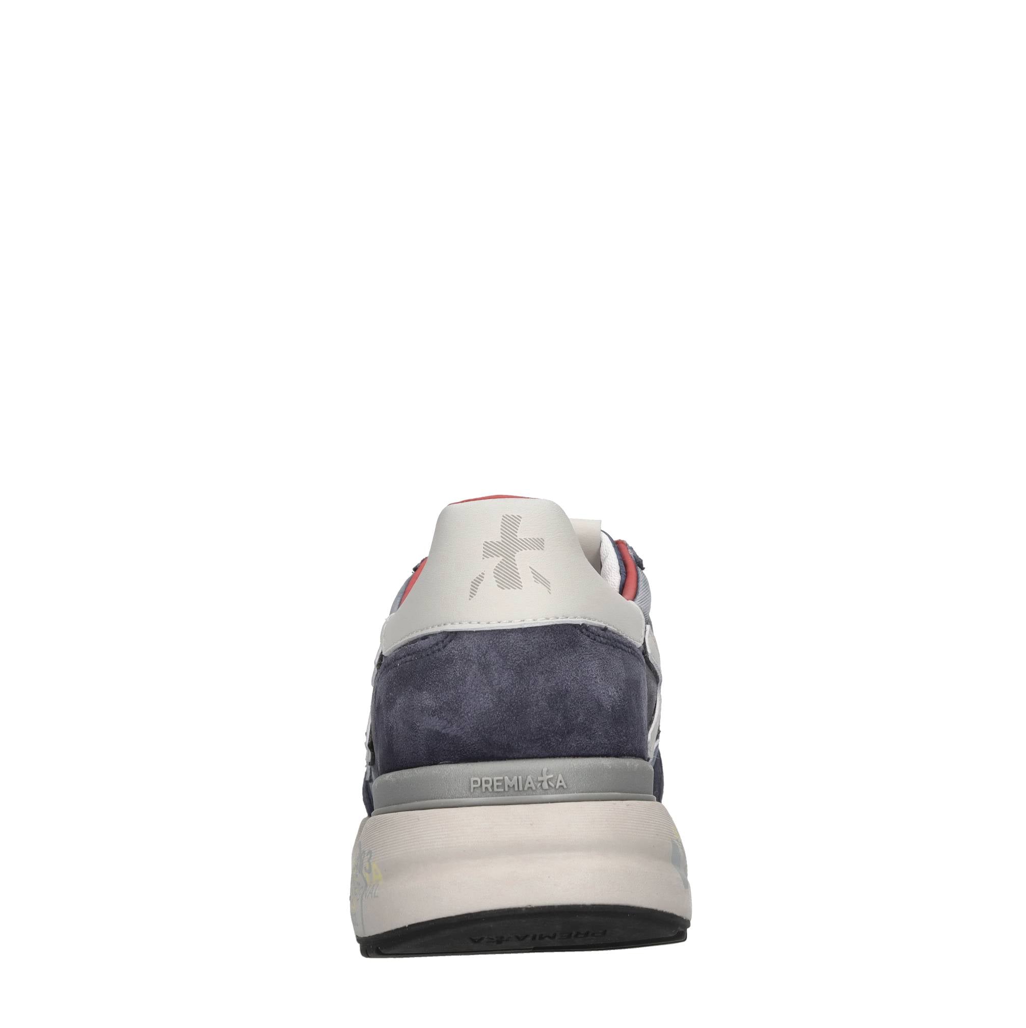Sneakers in pelle ecopelle e tessuto 