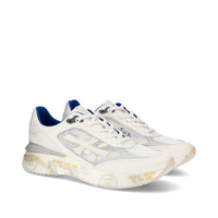 Sneakers in camoscio ecopelle e tessuto 