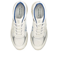 Sneakers in camoscio ecopelle e tessuto 