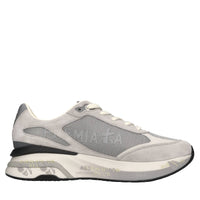 Sneakers in pelle ecopelle e tessuto 