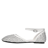 Ballerine Dollie in pelle tessuto e strass 