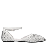 Ballerine Dollie in pelle tessuto e strass 