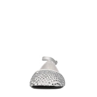 Ballerine Dollie in pelle tessuto e strass 