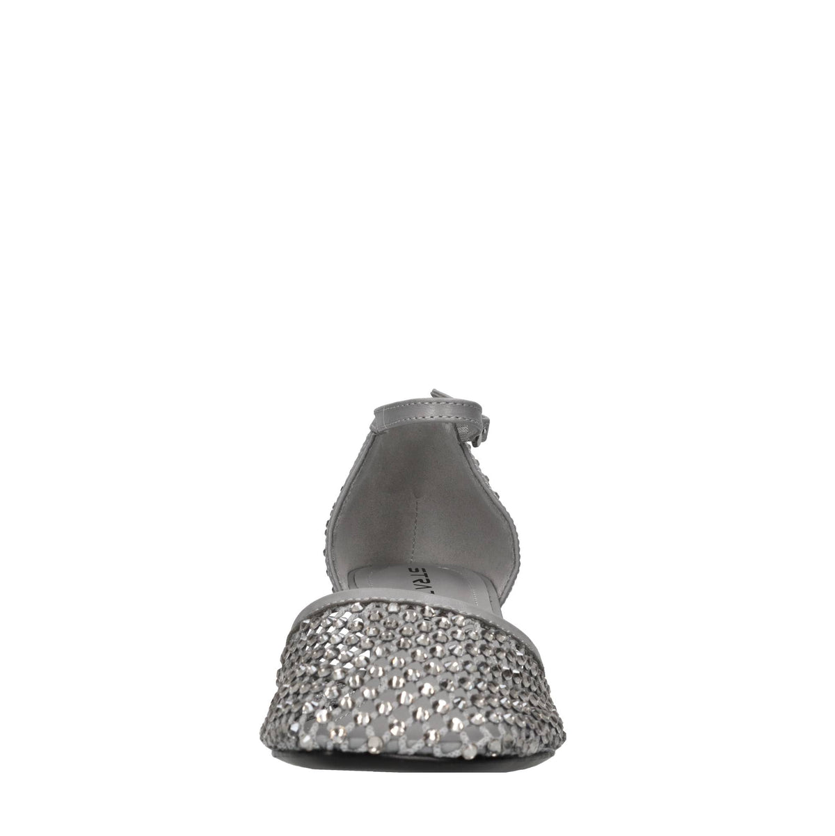 Décolleté Connie in pelle tessuto e strass 