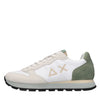 SUN68 Suede, leather, and fabric sneakers