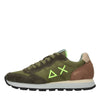 SUN68 Suede and fabric sneakers