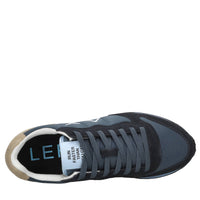 Sneakers in camoscio e tessuto 