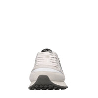 Sneakers in camoscio e tessuto 