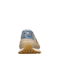 Sneakers in camoscio pelle e tessuto. 