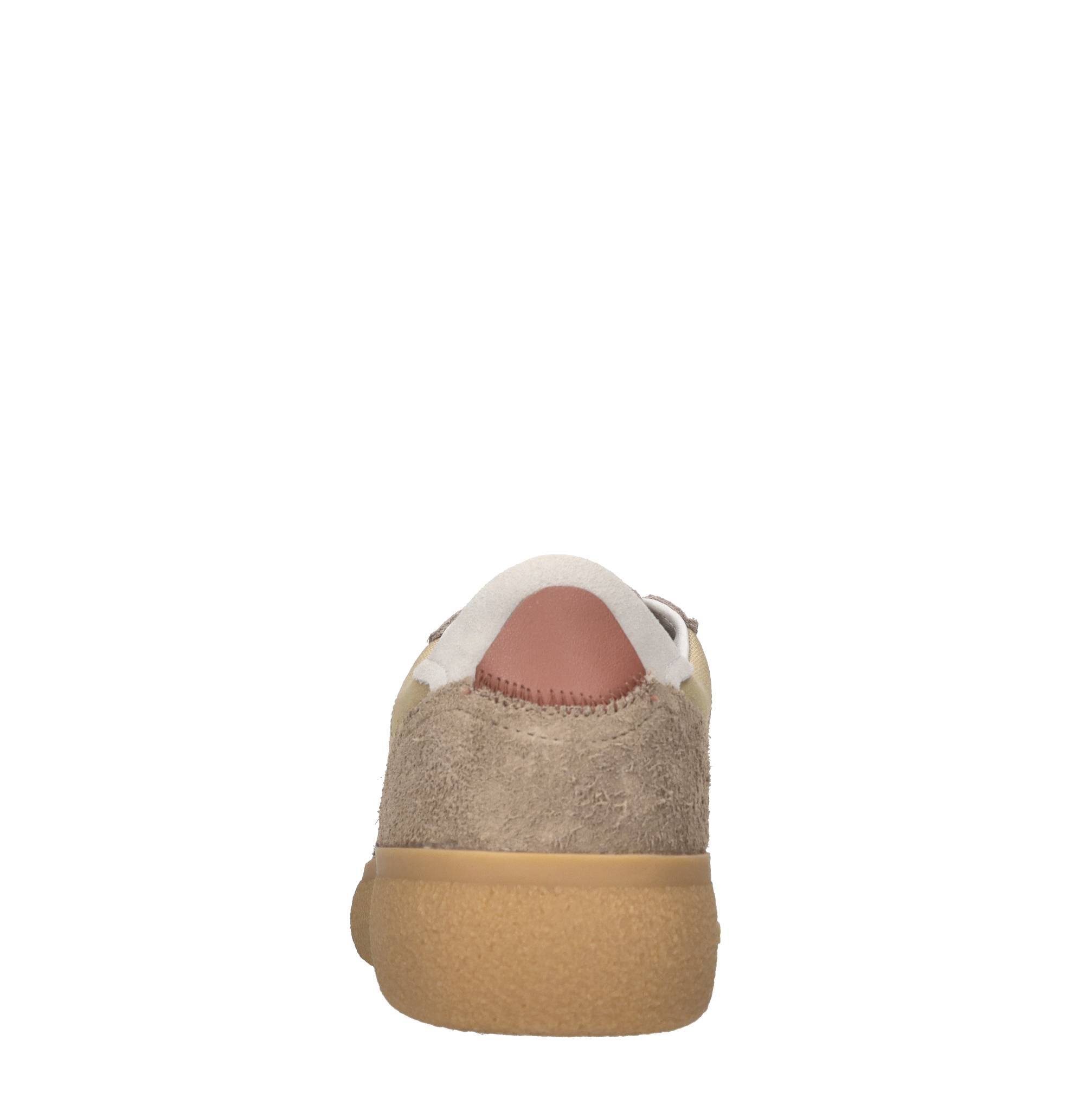 Sneakers in camoscio e tessuto 