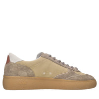 Sneakers in camoscio e tessuto 
