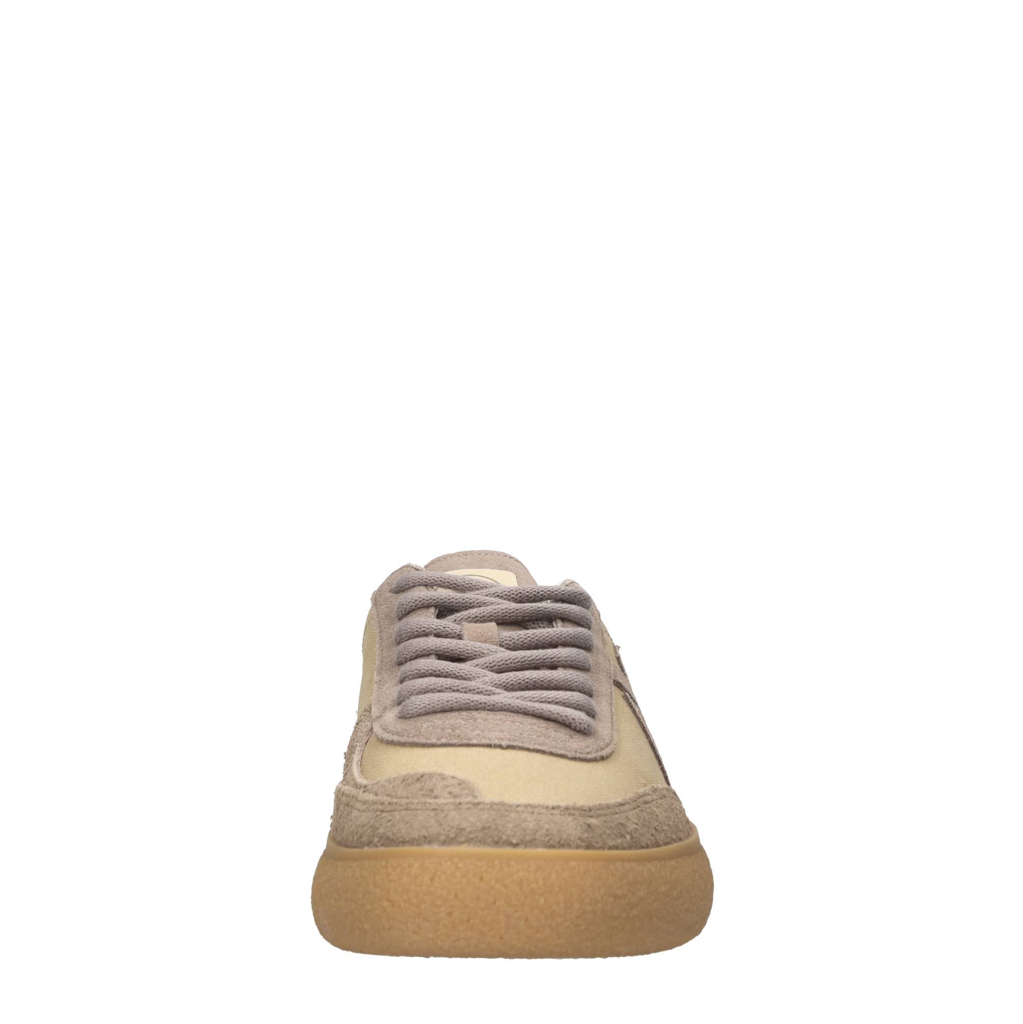 Sneakers in camoscio e tessuto 