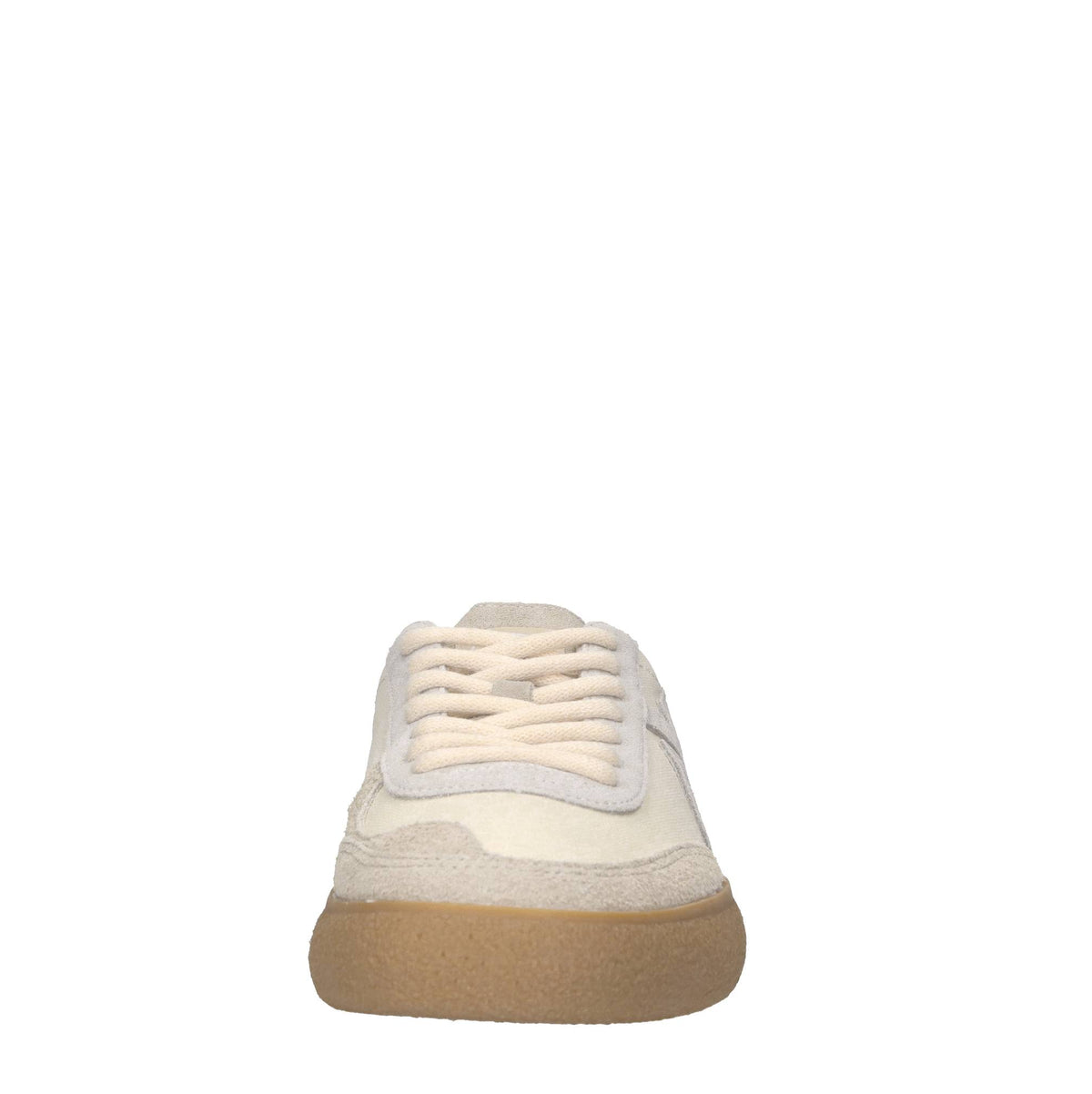 Sneakers in camoscio e tessuto 