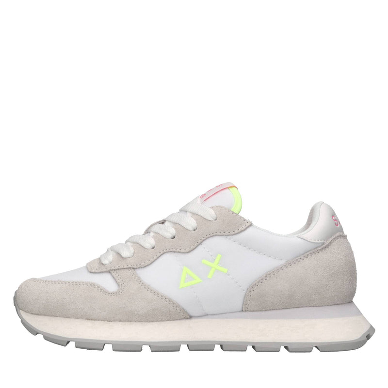 Sneakers in pelle ecopelle e tessuto 