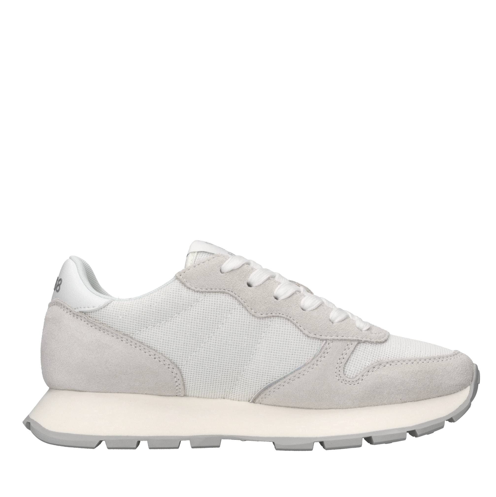 Sneakers in camoscio ecopelle e tessuto 