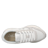 Sneakers in camoscio ecopelle e tessuto 