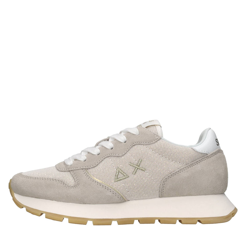 Sneakers in pelle ecopelle e tessuto 