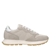 Sneakers in pelle ecopelle e tessuto 