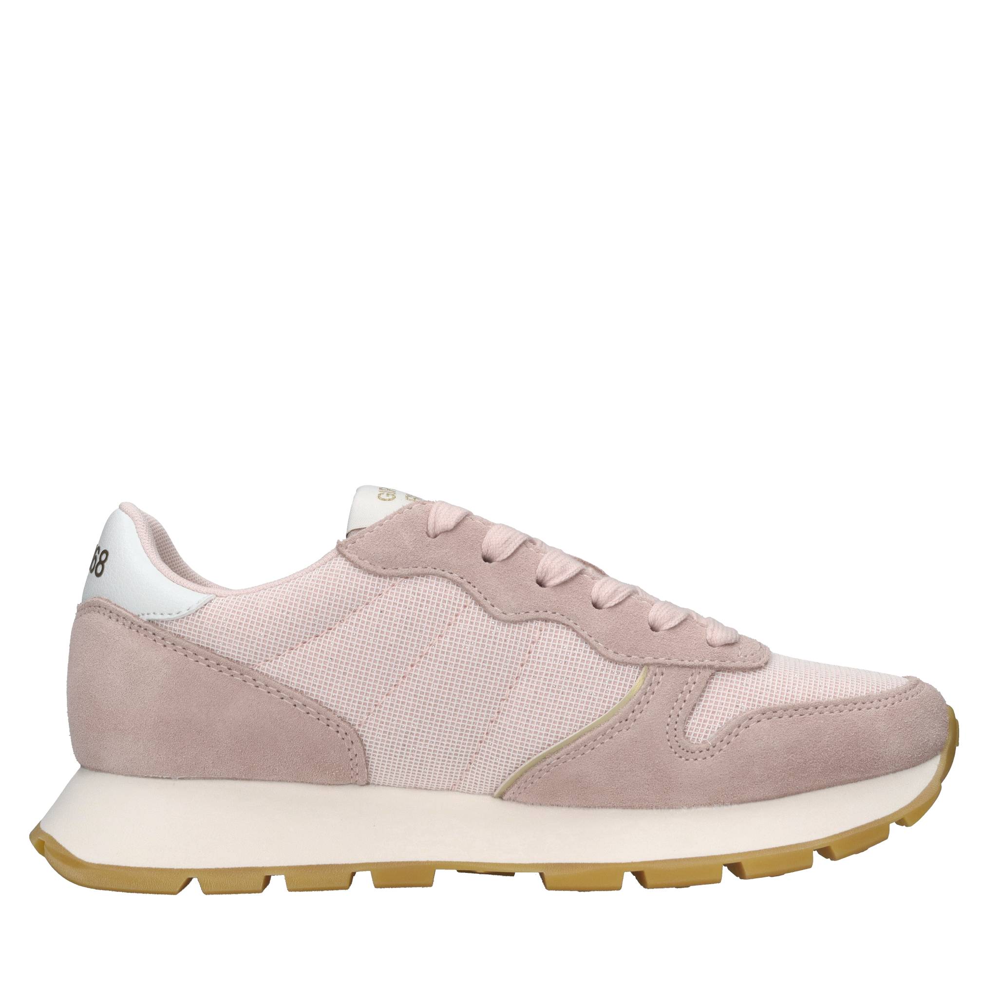 Sneakers in camoscio ecopelle e tessuto 