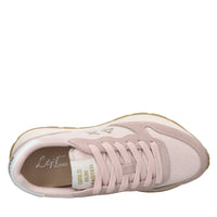 Sneakers in camoscio ecopelle e tessuto 