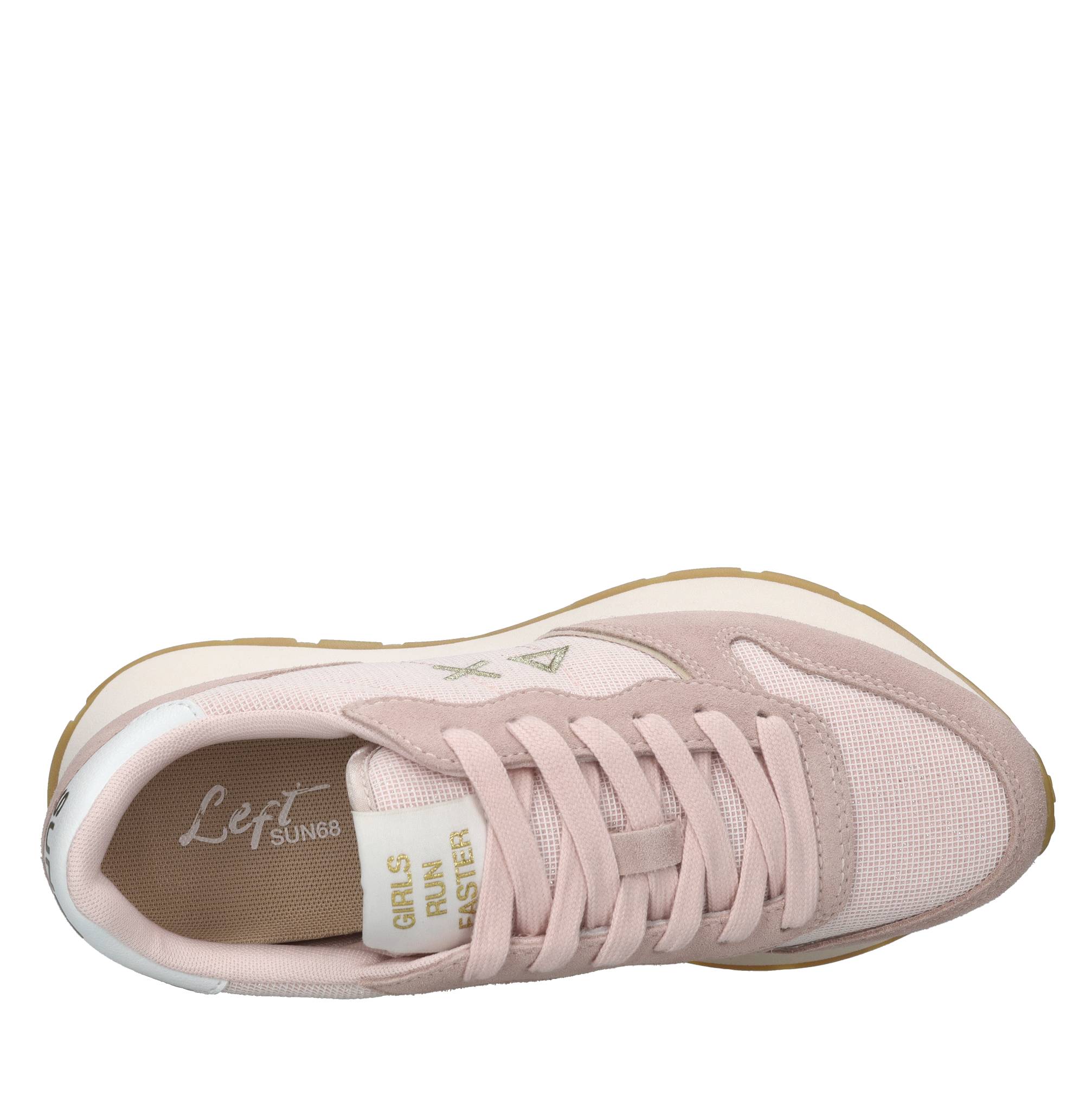 Sneakers in camoscio ecopelle e tessuto 