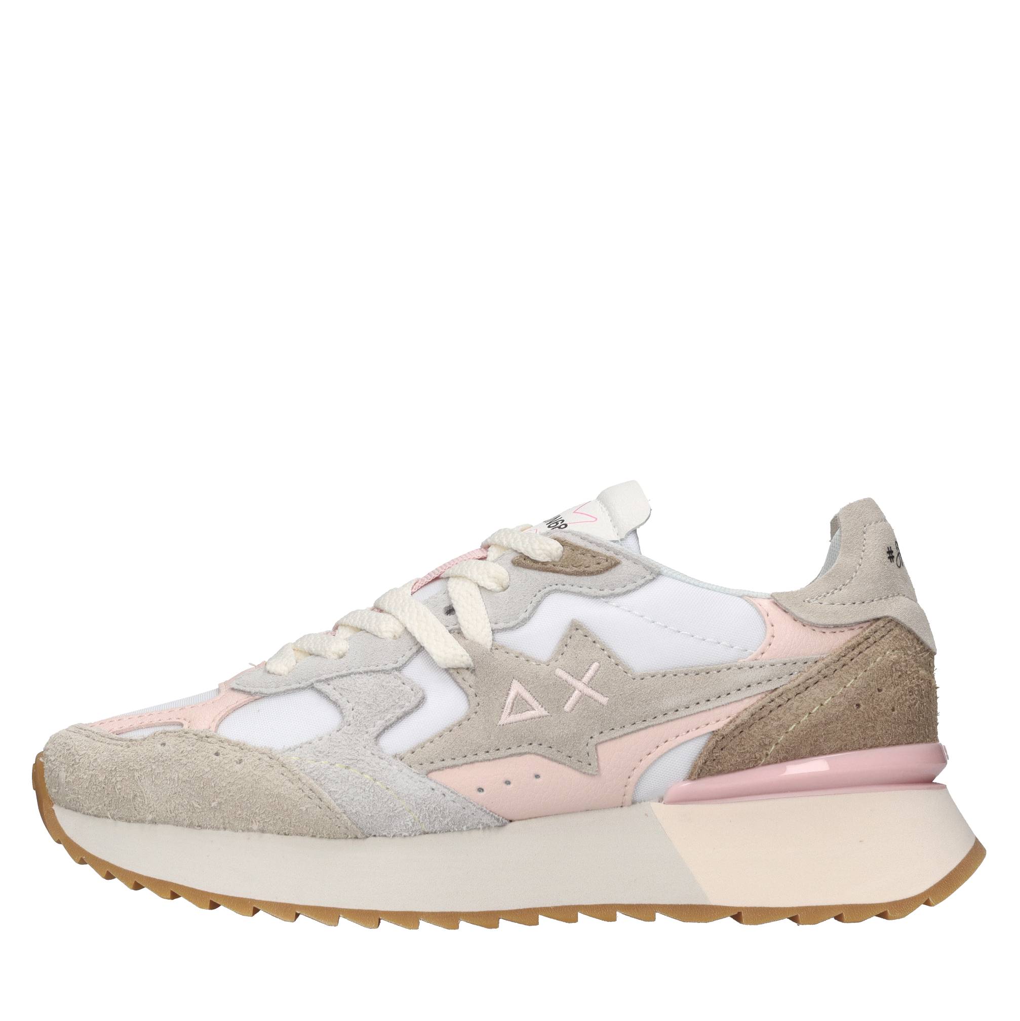 Sneakers in camoscio ecopelle e tessuto 