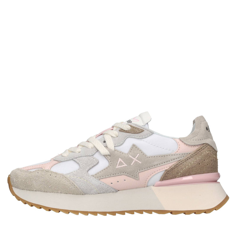 Sneakers in camoscio ecopelle e tessuto 