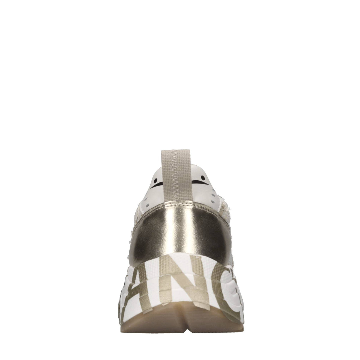 Sneakers in camoscio e tessuto con paillettes 