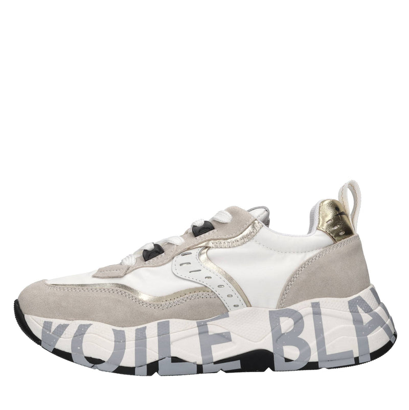 Sneakers in camoscio e tessuto 