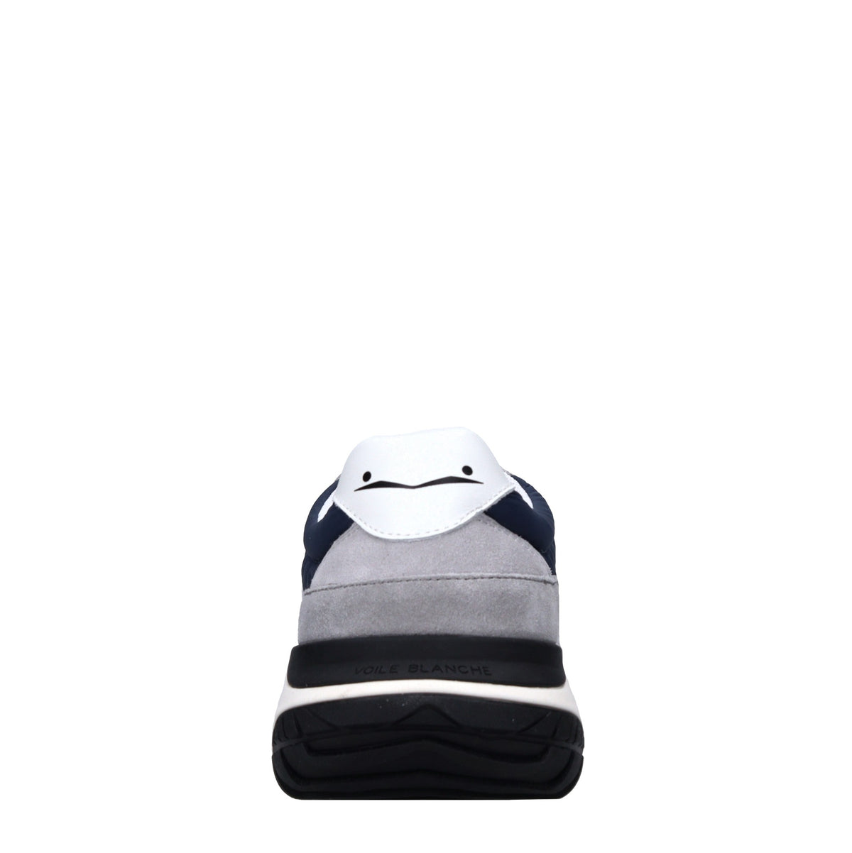 Sneakers in pelle e tessuto 